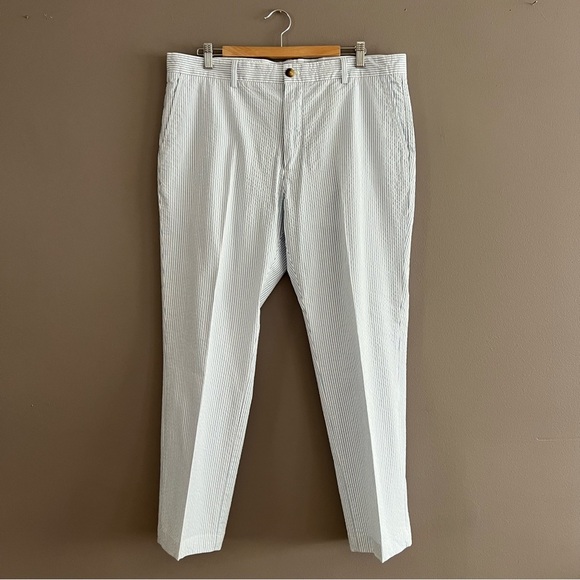 Vineyard Vines Breaker Pants Mens 38x28 Seersucker Stripe Preppy Coastal - Picture 1 of 13